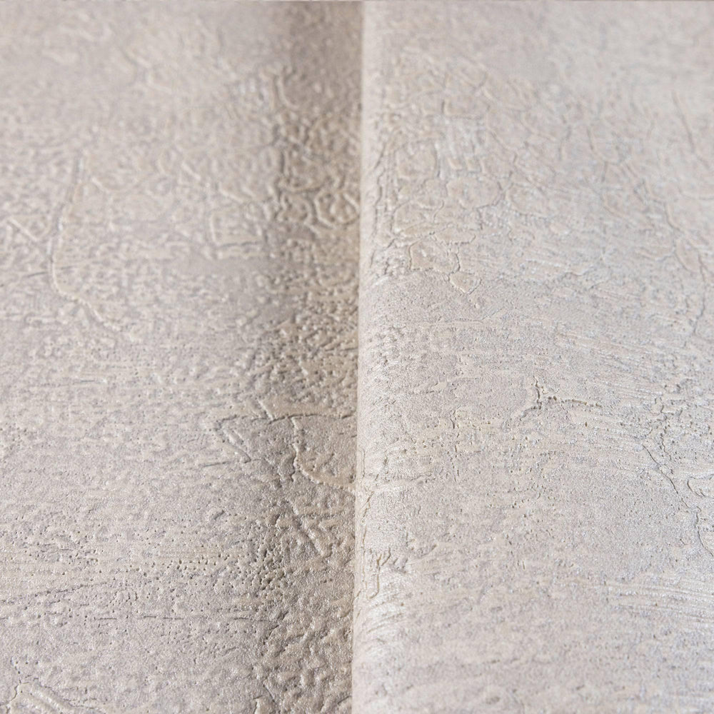 Luxury Beige Textured Embossed 3D Embossed Wallpaper, Modern Non-Woven Wall Covering, 41.7"W x 398"H, Washable Removable for 