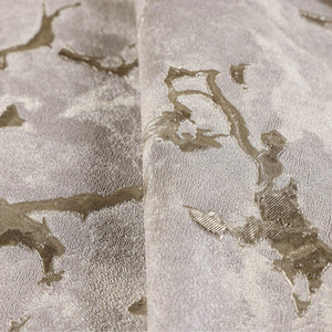 Luxury Beige Marble Textured Wallpaper, Modern Non-Woven Wall Covering, 41.7"W x 614"H, Washable Removable for Living Room Be