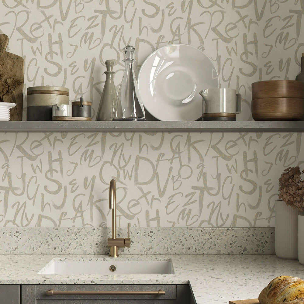 Luxury Gray Textured Wallpaper, Traditional Non-Woven Wall Covering, 41.7"W x 398"H, Washable Removable for Living Room Bedro