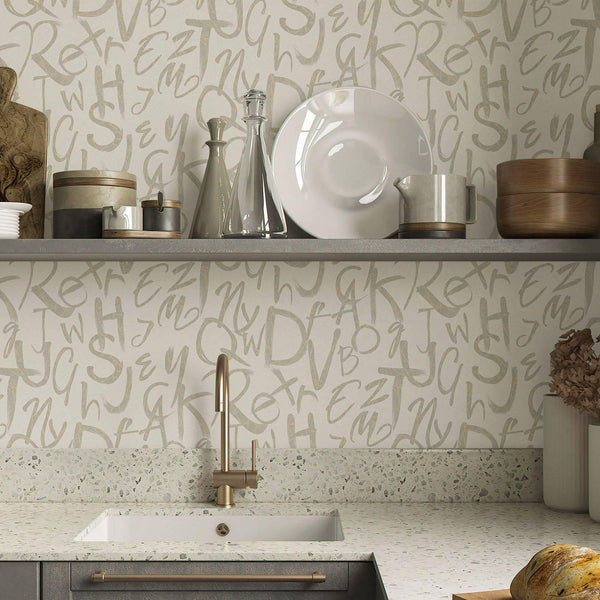 Luxury Gray Textured Wallpaper, Traditional Non-Woven Wall Covering, 41.7"W x 398"H, Washable Removable for Living Room Bedro