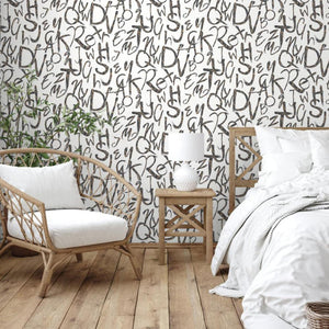 Luxury Black Textured Wallpaper, Traditional Non-Woven Wall Covering, 41.7"W x 398"H, Washable Removable for Living Room Bedr