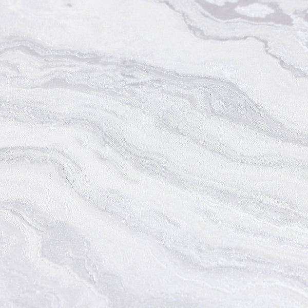 Luxury White Marble Textured Wallpaper, Country Non-Woven Wall Covering, 41.7"W x 614"H, Washable Removable for Living Room B