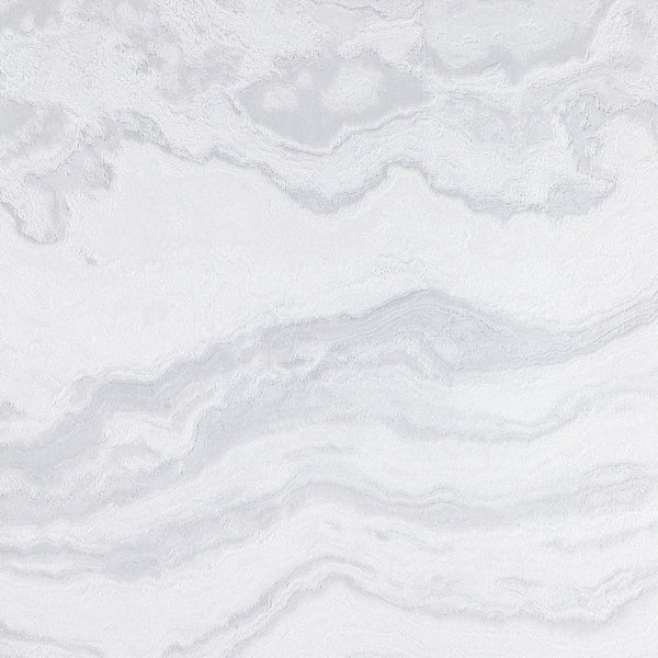 Luxury White Marble Textured Wallpaper, Country Non-Woven Wall Covering, 41.7"W x 614"H, Washable Removable for Living Room B