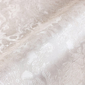 Luxury White Marble Stone Textured Wallpaper, Boho Non-Woven Wall Covering, 41.7"W x 614"H, Washable Removable for Living Roo