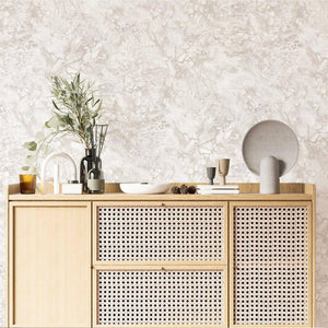 Luxury Beige Marble Stone Textured Wallpaper, Coastal Non-Woven Wall Covering, 41.7"W x 614"H, Washable Removable for Living 