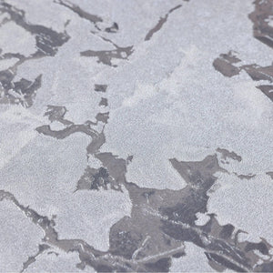 Luxury Gray Marble Textured Wallpaper, Contemporary Non-Woven Wall Covering, 41.7"W x 614"H, Washable Removable for Living Ro
