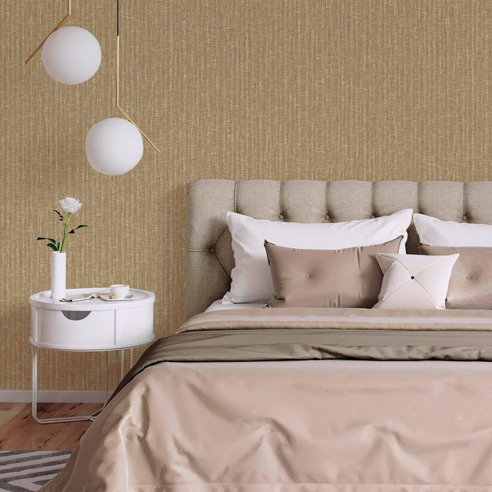 Luxury Brown Embossed 3D Embossed Wallpaper, Contemporary Non-Woven Wall Covering, 41.7"W x 398"H, Washable Removable for Liv