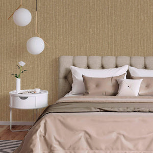 Luxury Brown Embossed 3D Embossed Wallpaper, Contemporary Non-Woven Wall Covering, 41.7"W x 398"H, Washable Removable for Liv
