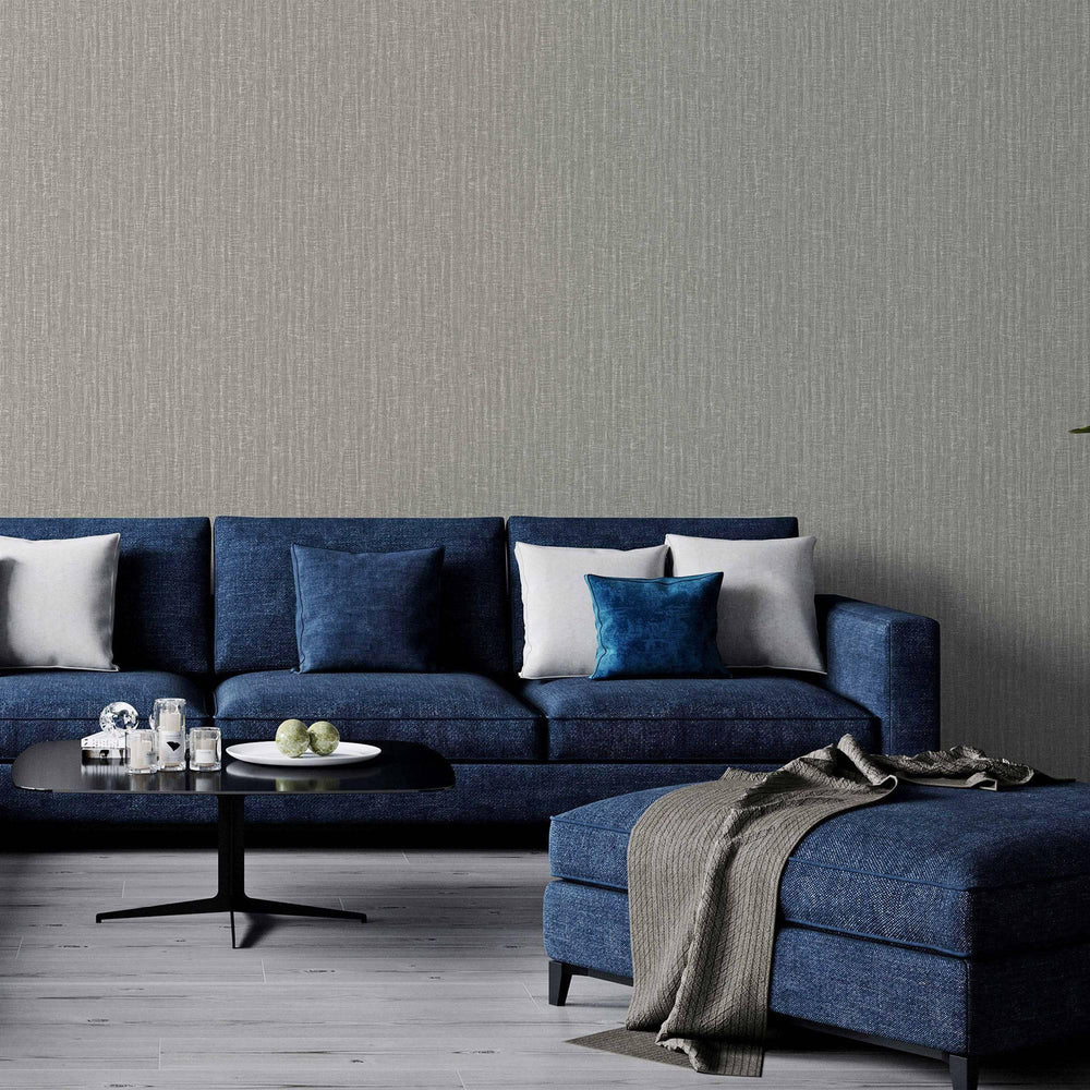 Luxury Gray Embossed 3D Embossed Wallpaper, Contemporary Non-Woven Wall Covering, 41.7"W x 398"H, Washable Removable for Livi