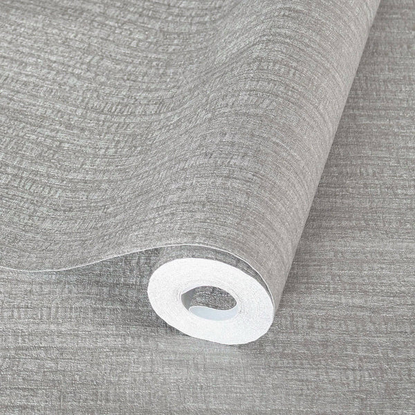 Luxury Gray Embossed 3D Embossed Wallpaper, Contemporary Non-Woven Wall Covering, 41.7"W x 398"H, Washable Removable for Livi