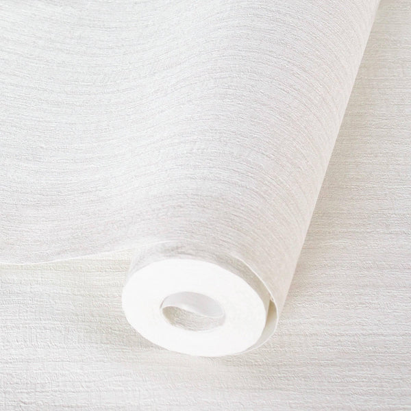 Luxury White Embossed 3D Embossed Wallpaper, Boho Non-Woven Wall Covering, 41.7"W x 398"H, Washable Removable for Living Room