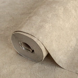 Luxury Beige Textured Embossed 3D Embossed Wallpaper, Contemporary Non-Woven Wall Covering, 41.7"W x 614"H, Washable Removabl