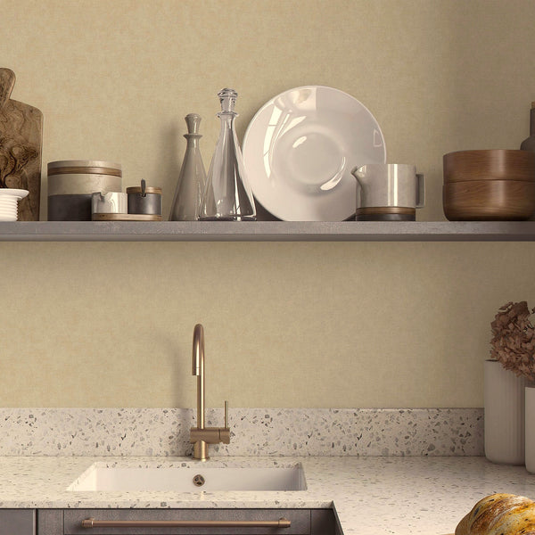 Luxury Beige Textured Embossed 3D Embossed Wallpaper, Contemporary Non-Woven Wall Covering, 41.7"W x 614"H, Washable Removabl