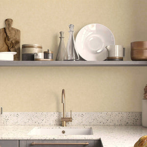 Luxury Beige Textured Embossed 3D Embossed Wallpaper, Contemporary Non-Woven Wall Covering, 41.7"W x 614"H, Washable Removabl