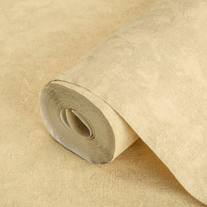 Luxury Yellow Textured Embossed 3D Embossed Wallpaper, Contemporary Non-Woven Wall Covering, 41.7"W x 614"H, Washable Removab