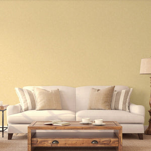Luxury Yellow Textured Embossed 3D Embossed Wallpaper, Contemporary Non-Woven Wall Covering, 41.7"W x 614"H, Washable Removab