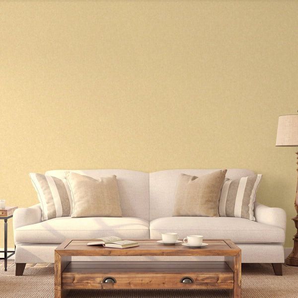 Luxury Yellow Textured Embossed 3D Embossed Wallpaper, Contemporary Non-Woven Wall Covering, 41.7"W x 614"H, Washable Removab