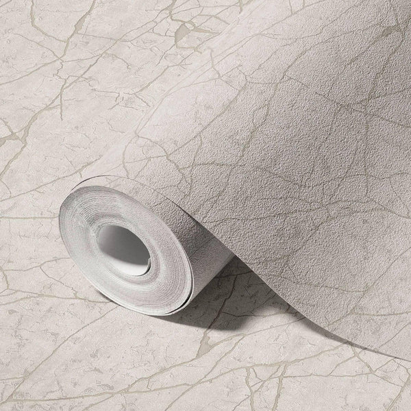 Luxury Beige Abstract Marble Textured Wallpaper, Country Non-Woven Wall Covering, 41.7"W x 398"H, Washable Removable for Livi