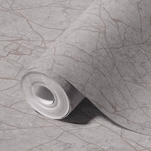 Luxury Gray Abstract Marble Textured Wallpaper, Modern Non-Woven Wall Covering, 41.7"W x 398"H, Washable Removable for Living