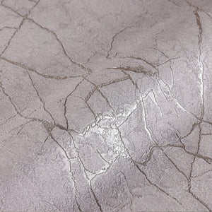 Luxury Gray Abstract Marble Textured Wallpaper, Modern Non-Woven Wall Covering, 41.7"W x 398"H, Washable Removable for Living