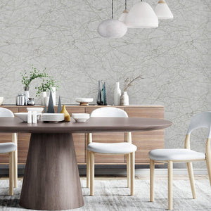 Luxury Gray Abstract Marble Textured Wallpaper, Farmhouse Non-Woven Wall Covering, 41.7"W x 398"H, Washable Removable for Liv