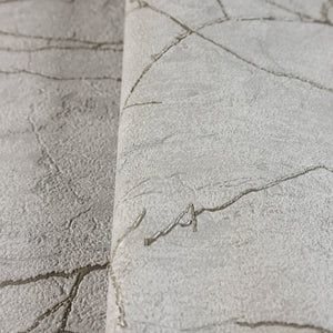 Luxury Gray Abstract Marble Textured Wallpaper, Farmhouse Non-Woven Wall Covering, 41.7"W x 398"H, Washable Removable for Liv