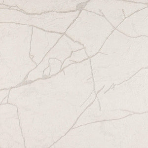 Luxury White Abstract Marble Textured Wallpaper, Industrial Non-Woven Wall Covering, 41.7"W x 398"H, Washable Removable for L