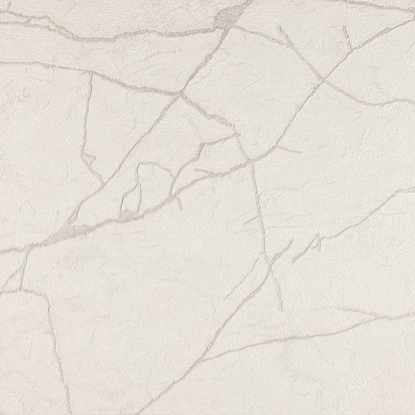 Luxury White Abstract Marble Textured Wallpaper, Industrial Non-Woven Wall Covering, 41.7"W x 398"H, Washable Removable for L