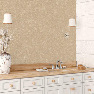 Luxury Beige Abstract Textured Wallpaper, Boho Non-Woven Wall Covering, 41.7"W x 398"H, Washable Removable for Living Room Be