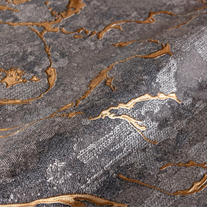 Luxury Black Abstract Marble 3D Embossed Wallpaper, Glam Non-Woven Wall Covering, 41.7"W x 614"H, Washable Removable for Livi