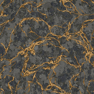 Luxury Black Abstract Marble 3D Embossed Wallpaper, Glam Non-Woven Wall Covering, 41.7"W x 614"H, Washable Removable for Livi