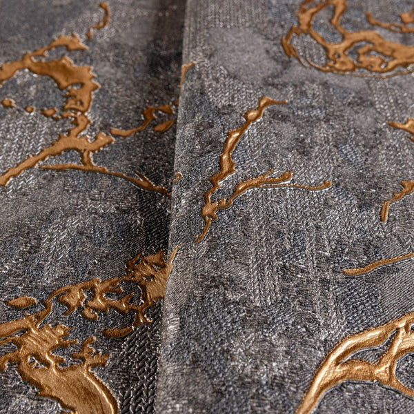 Luxury Black Abstract Marble 3D Embossed Wallpaper, Glam Non-Woven Wall Covering, 41.7"W x 614"H, Washable Removable for Livi