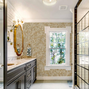 Luxury Brown Abstract Marble 3D Embossed Wallpaper, Industrial Non-Woven Wall Covering, 41.7"W x 614"H, Washable Removable fo
