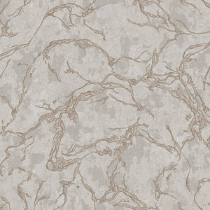 Luxury Copper Abstract Marble 3D Embossed Wallpaper, Contemporary Non-Woven Wall Covering, 41.7"W x 614"H, Washable Removable