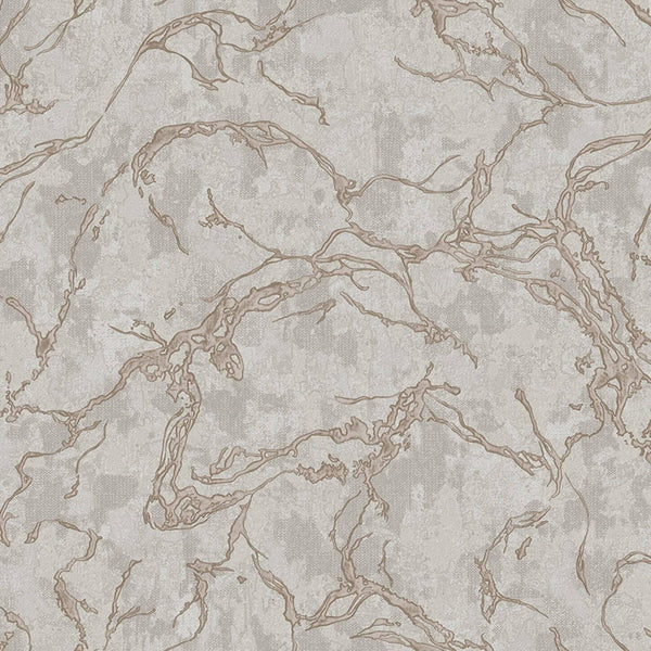 Luxury Copper Abstract Marble 3D Embossed Wallpaper, Contemporary Non-Woven Wall Covering, 41.7"W x 614"H, Washable Removable