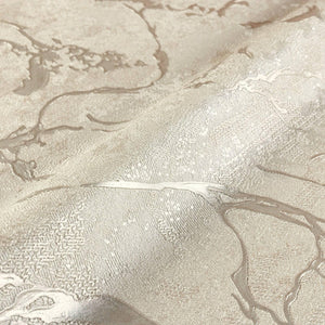 Luxury Beige Abstract Marble 3D Embossed Wallpaper, Farmhouse Non-Woven Wall Covering, 41.7"W x 614"H, Washable Removable for