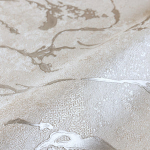 Luxury Metallic Abstract Marble 3D Embossed Wallpaper, Boho Non-Woven Wall Covering, 41.7"W x 614"H, Washable Removable for L
