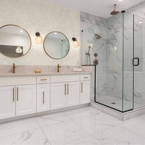 Luxury Ivory Textured Embossed 3D Embossed Wallpaper, Modern Non-Woven Wall Covering, 41.7"W x 398"H, Washable Removable for 