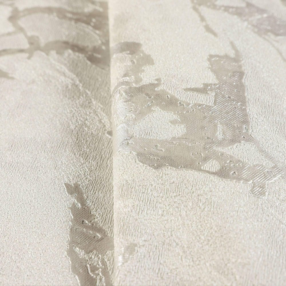 Luxury Cream Marble Textured 3D Embossed Wallpaper, Coastal Non-Woven Wall Covering, 41.7"W x 614"H, Washable Removable for L