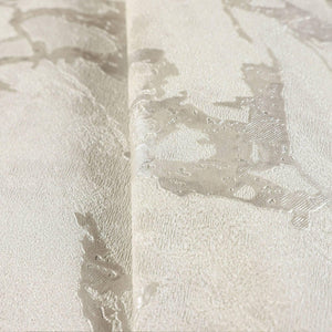 Luxury Cream Marble Textured 3D Embossed Wallpaper, Coastal Non-Woven Wall Covering, 41.7"W x 614"H, Washable Removable for L