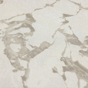 Luxury Cream Marble Textured 3D Embossed Wallpaper, Coastal Non-Woven Wall Covering, 41.7"W x 614"H, Washable Removable for L