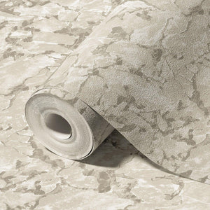 Luxury Cream Marble Textured 3D Embossed Wallpaper, Coastal Non-Woven Wall Covering, 41.7"W x 614"H, Washable Removable for L
