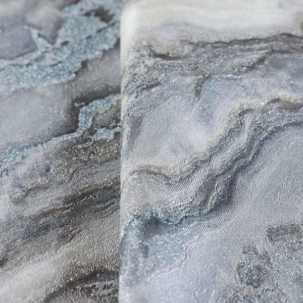 Luxury Gray Marble Textured Wallpaper, Coastal Non-Woven Wall Covering, 41.7"W x 614"H, Washable Removable for Living Room Be