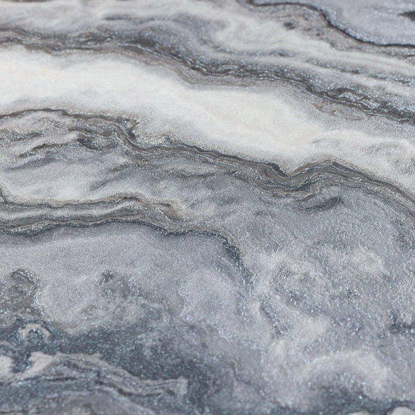 Luxury Gray Marble Textured Wallpaper, Coastal Non-Woven Wall Covering, 41.7"W x 614"H, Washable Removable for Living Room Be