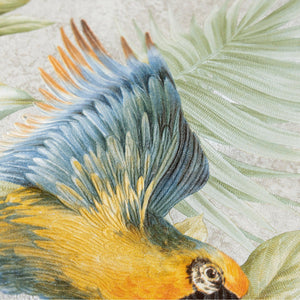 Luxury Blue Bird Birds 3D Embossed Wallpaper, Coastal Non-Woven Wall Covering, 41.7"W x 614"H, Washable Removable for Living 