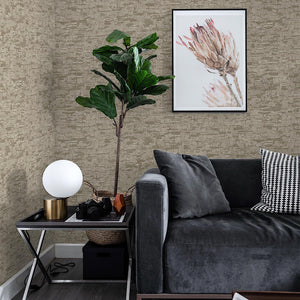 Luxury Gray Textured Embossed 3D Embossed Wallpaper, Farmhouse Non-Woven Wall Covering, 41.7"W x 614"H, Washable Removable fo