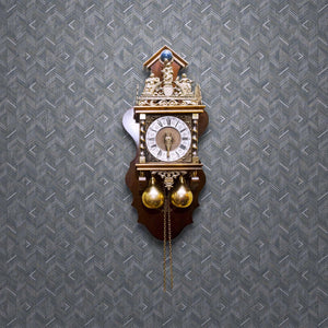 Luxury Neutral Geometric Textured Wallpaper, Traditional Non-Woven Wall Covering, 41.7"W x 614"H, Washable Removable for Livi
