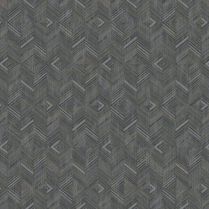 Luxury Neutral Geometric Textured Wallpaper, Traditional Non-Woven Wall Covering, 41.7"W x 614"H, Washable Removable for Livi