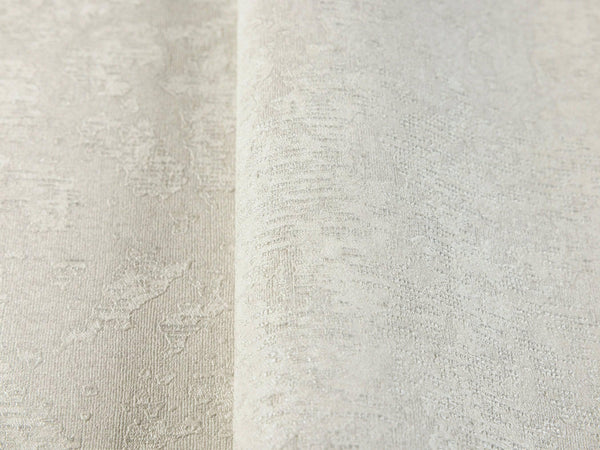 Luxury White Distressed Embossed 3D Embossed Wallpaper, Boho Non-Woven Wall Covering, 41.7"W x 614"H, Washable Removable for 
