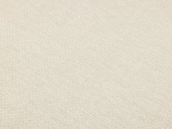 Luxury White Fabric Textured Wallpaper, Traditional Non-Woven Wall Covering, 41.7"W x 614"H, Washable Removable for Living Ro